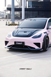 CMST Tuning Carbon Fiber Hood Clearview Glass Transparent for Tesla Model Y